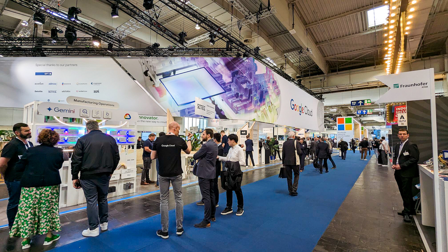 The Romanian Company ASSIST Software has a booth at the Hannover Messe